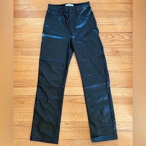 Abercrombie & Fitch The 90’s Ultra High Rise Leather Pants